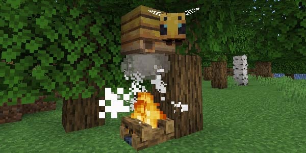 벌집 아래에 모닥불을 설치해두면 벌들이 화내지 않습니다.