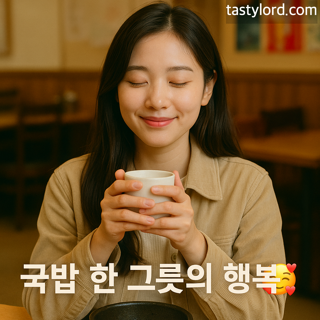 국밥 한 그릇의 행복 🥰