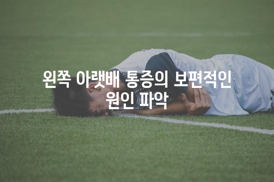 왼쪽 아랫배 통증의 보편적인 원인 파악