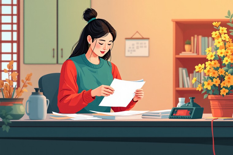 서류챙기는 근로소득자들