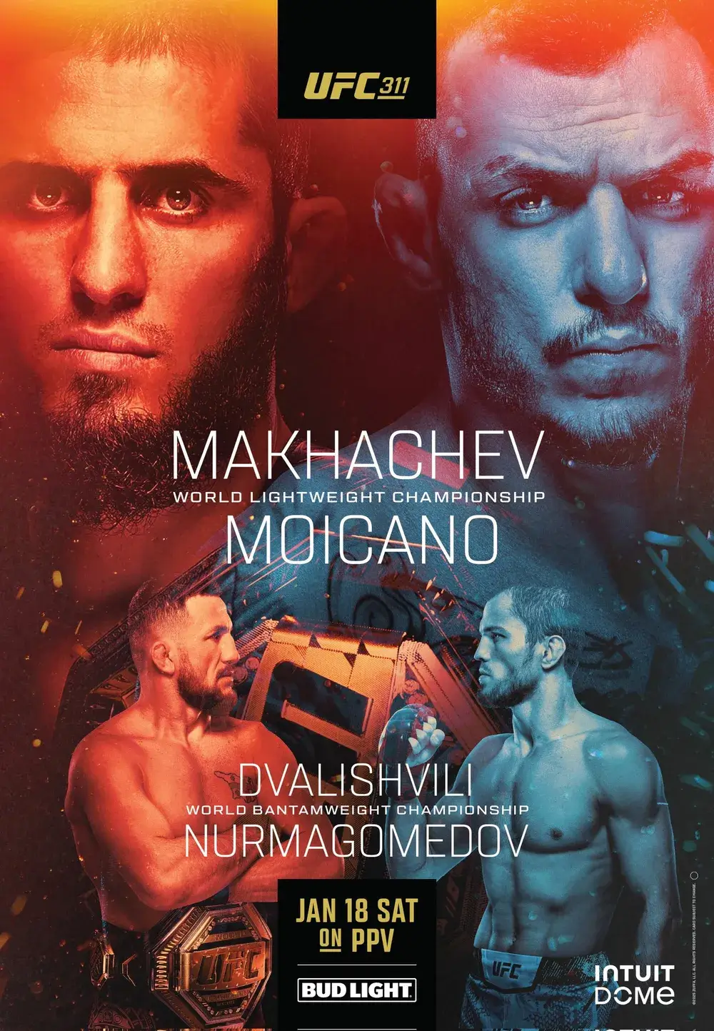 UFC 311 마카체프 vs 모이카노