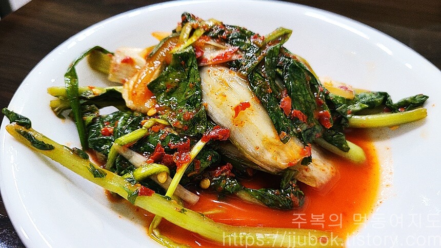 연수칼국수-열무김치