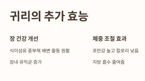  귀리의 주요 효능 : 장건강 개선&amp;#44; 다이어트