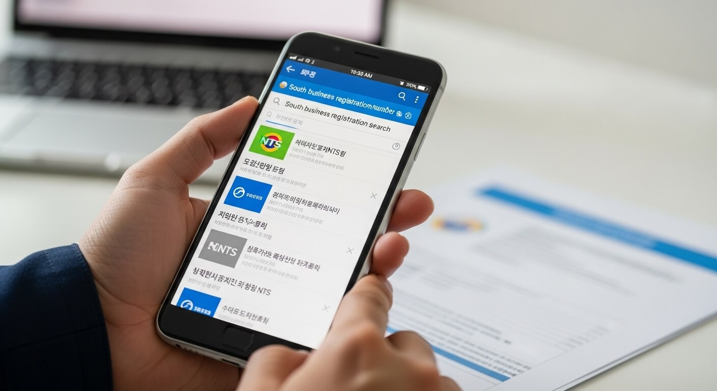 상호명으로 사업자등록번호