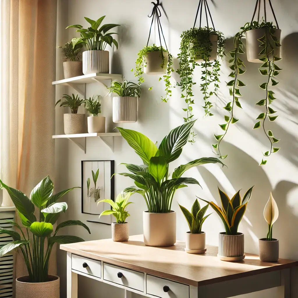 작은 실내에서 꾸밀 수 있는 식물 이미지