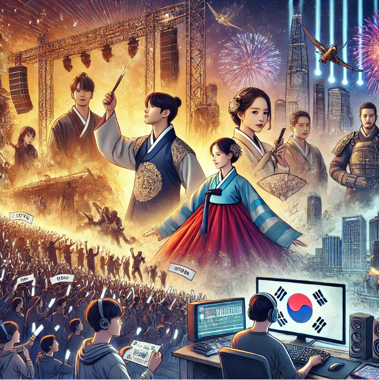 한류 콘텐츠 관련 이미지