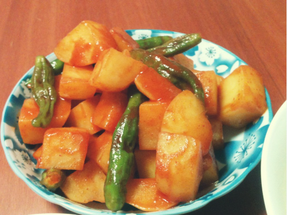꽈리고추 감자 조림
