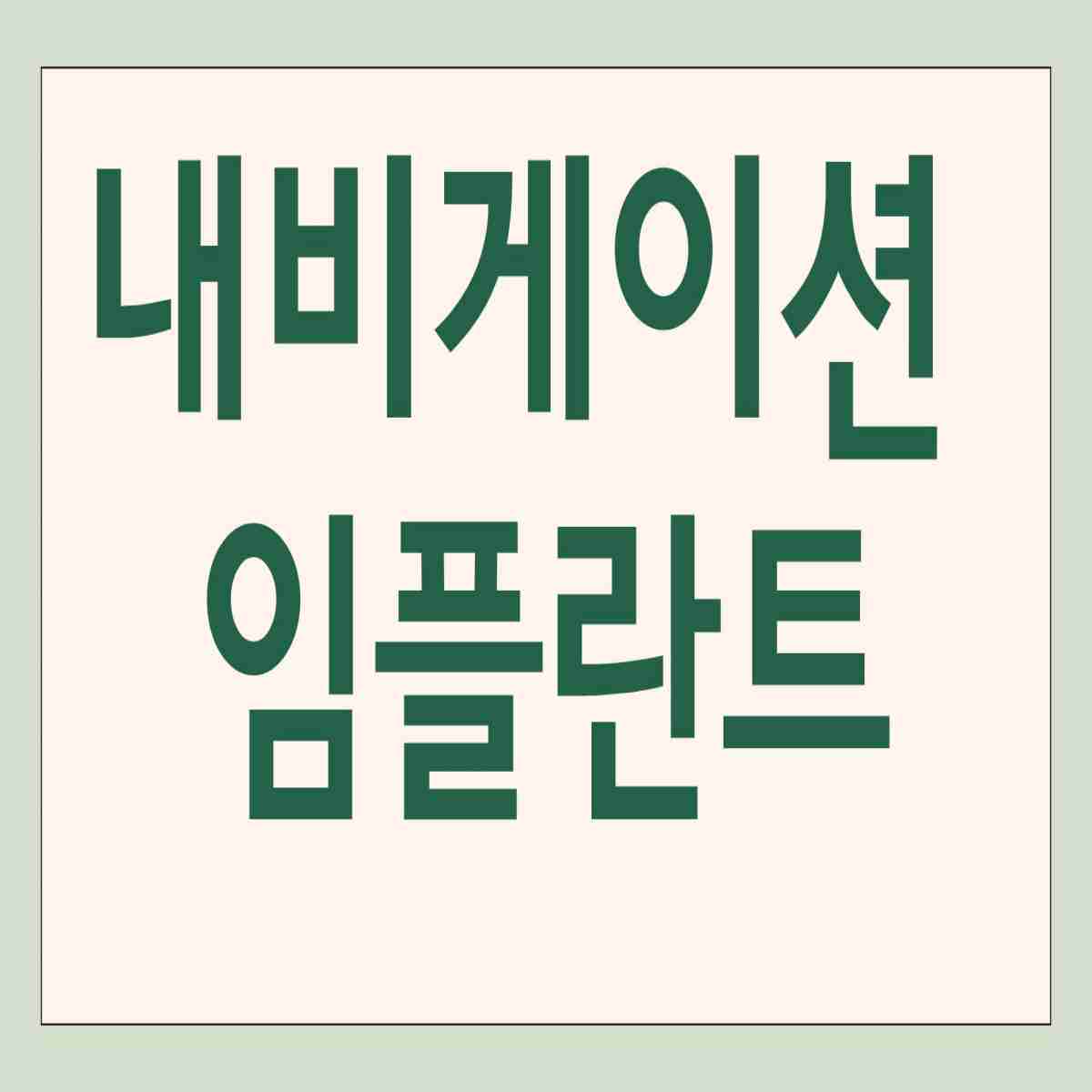 내비게이션 임플란트