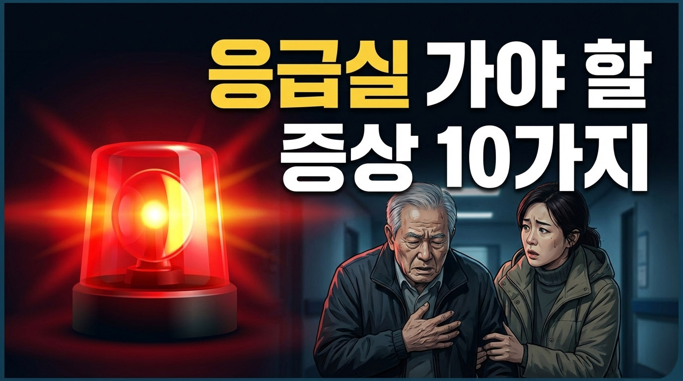 응급실 가야 할 증상 10가지 빠른 요약