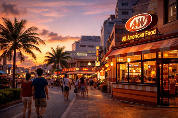 오키나와 A&W 패스트푸드