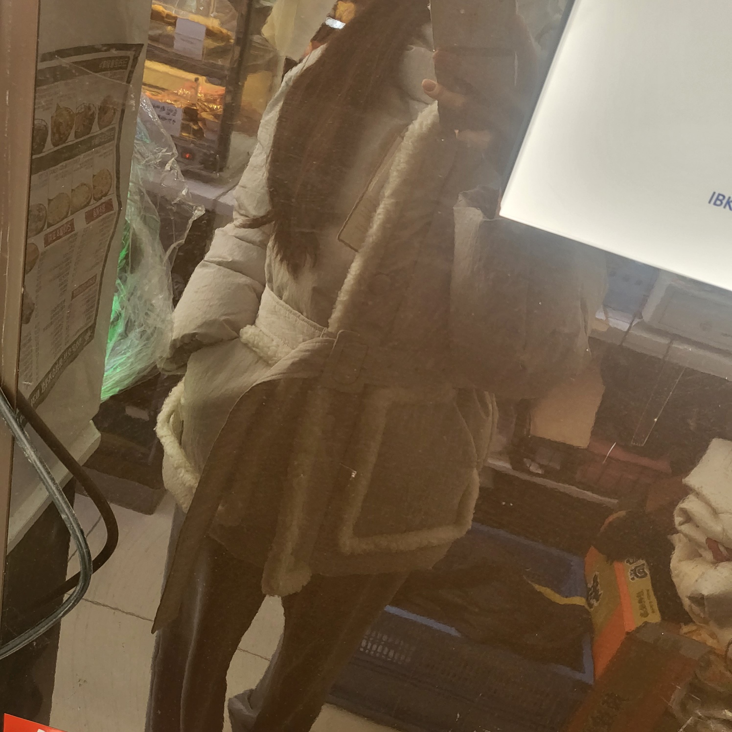 허리스트링 여자패딩 