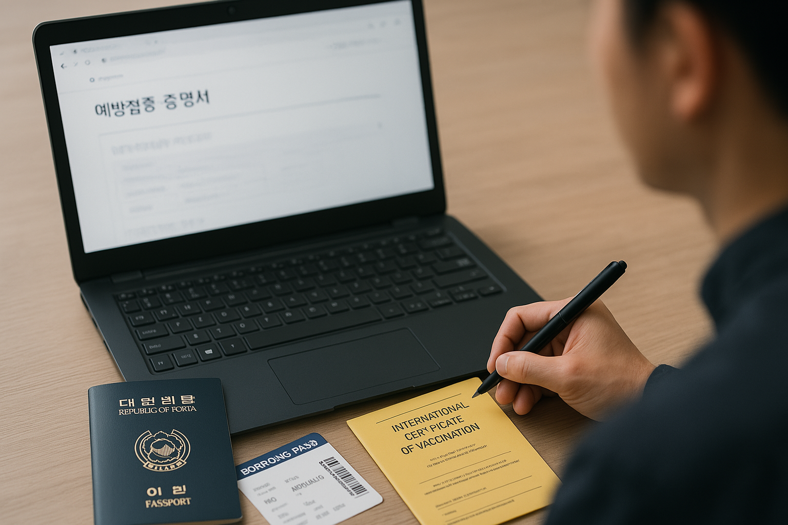 예방접종 확인서 발급 관련 사진