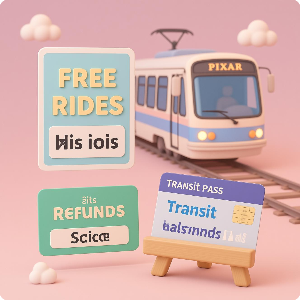 대중교통 무임&middot;환급&middot;정기권 이미지