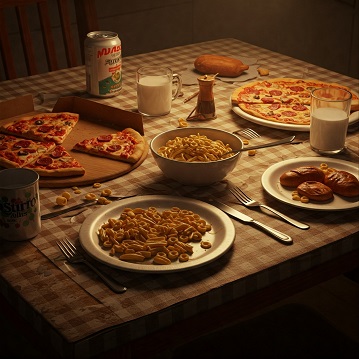 불규칙한 식단시 음식