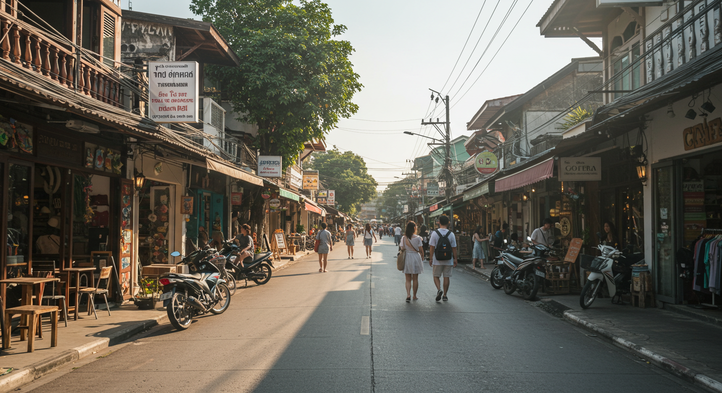 님만해민 거리 전경