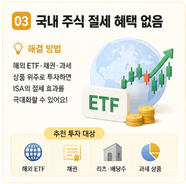 3. 국내 주식 절세 혜택 없음