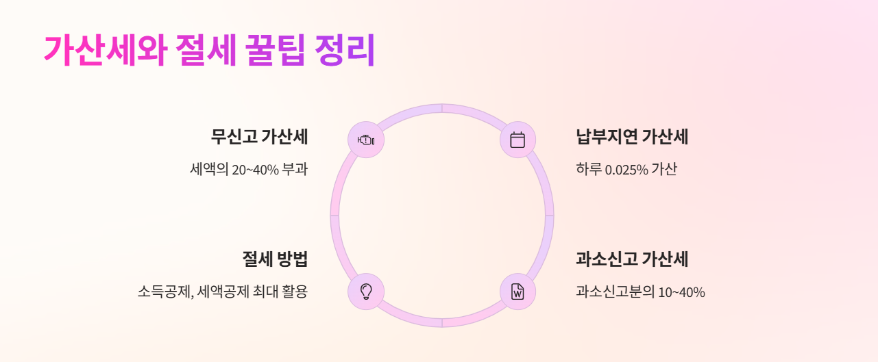 가산세와 절세 꿀팁 정리