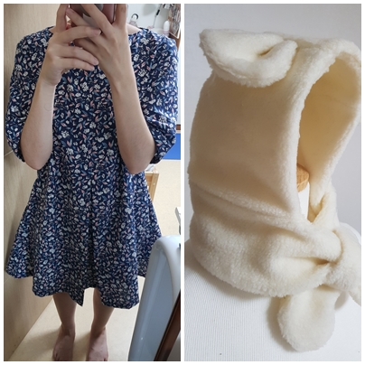 원피스와 아기모자