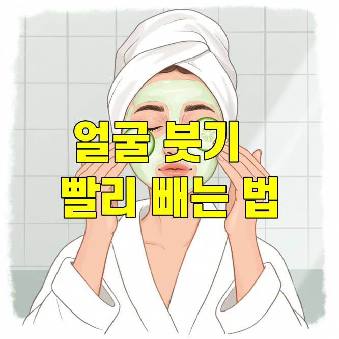 얼굴 붓기 빨리 빼는 법