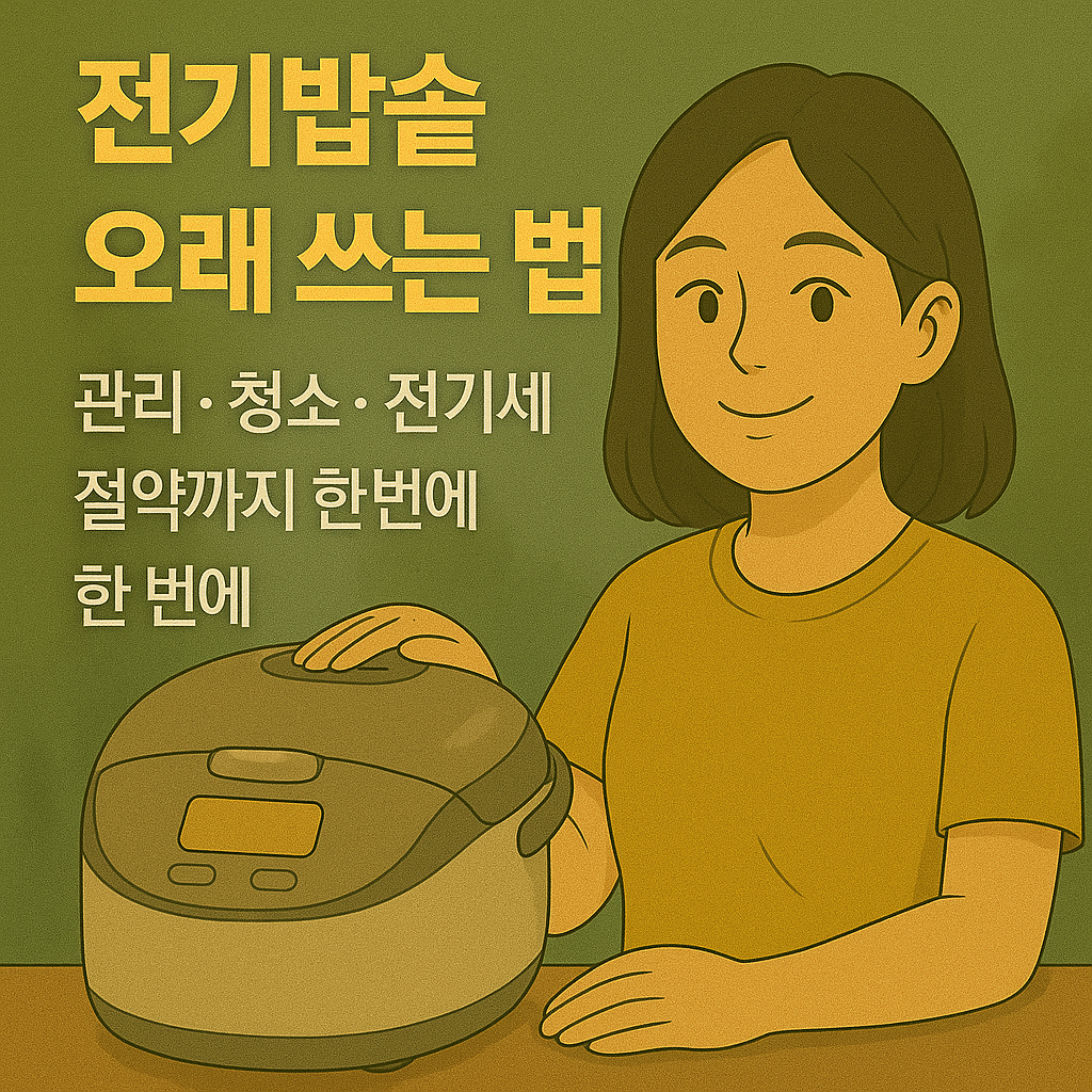 전기밥솥 오래 쓰는 법|관리·청소·전기세 절약까지 한 번에