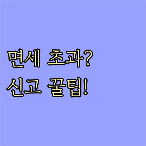 해외 직구 면세 한도 초과 시 유니패..