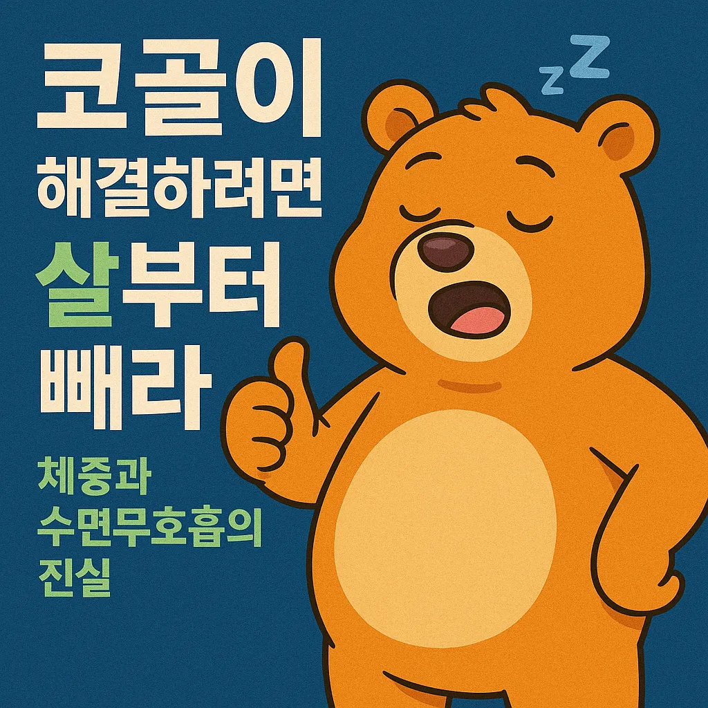 코골이 해결하려면 살부터 빼라: 체중과 수면무호흡의 진실