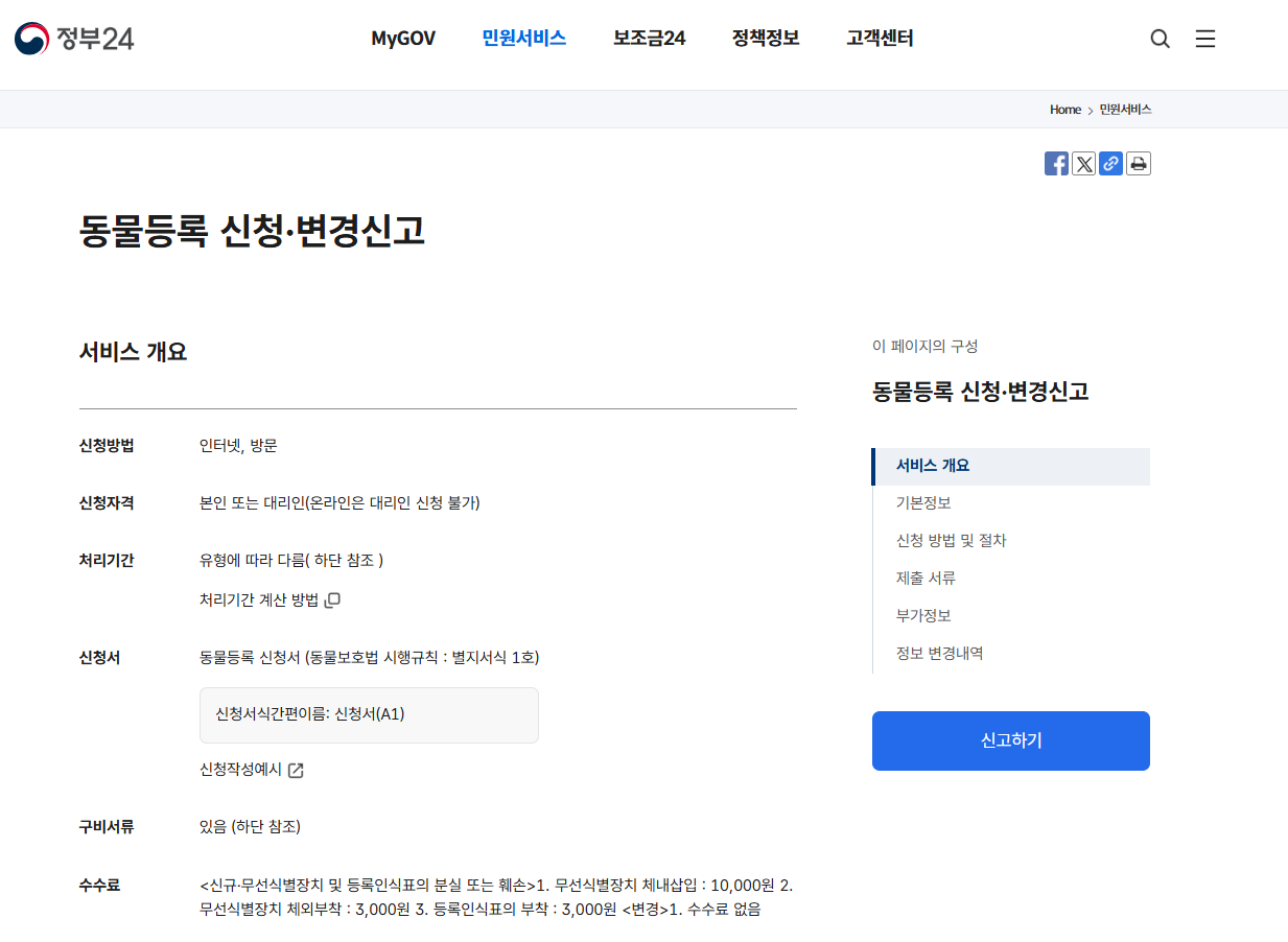 반려견 등록, 자진신고 방법 총정리(2024)