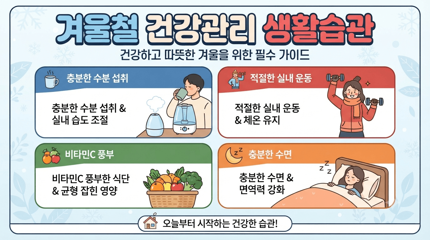 겨울철 건강관리 생활습관 7가지
