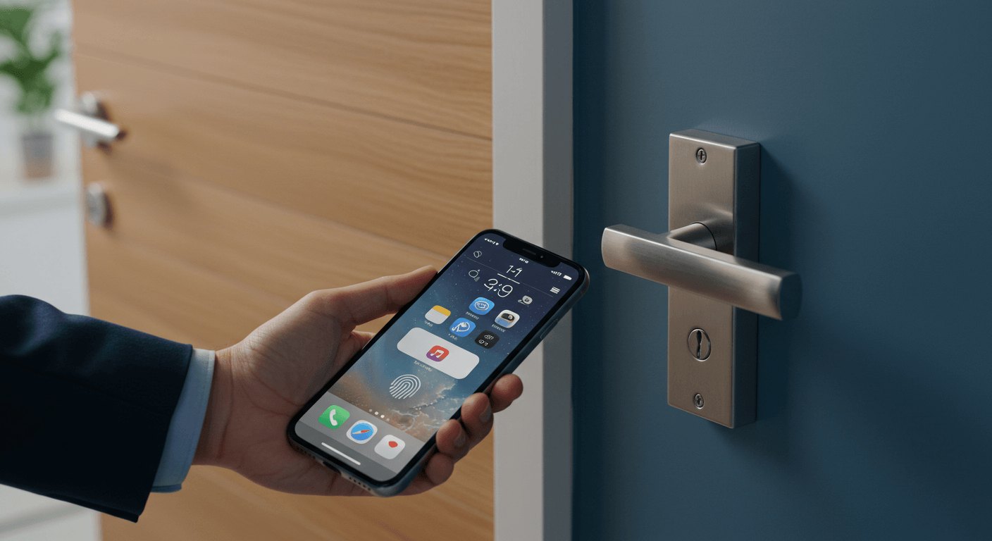 아이폰 티머니 도어락