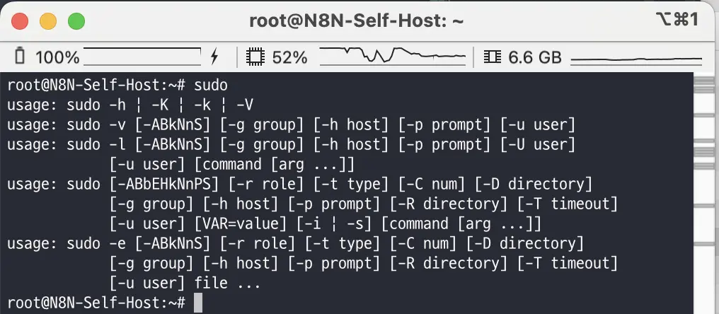 sudo