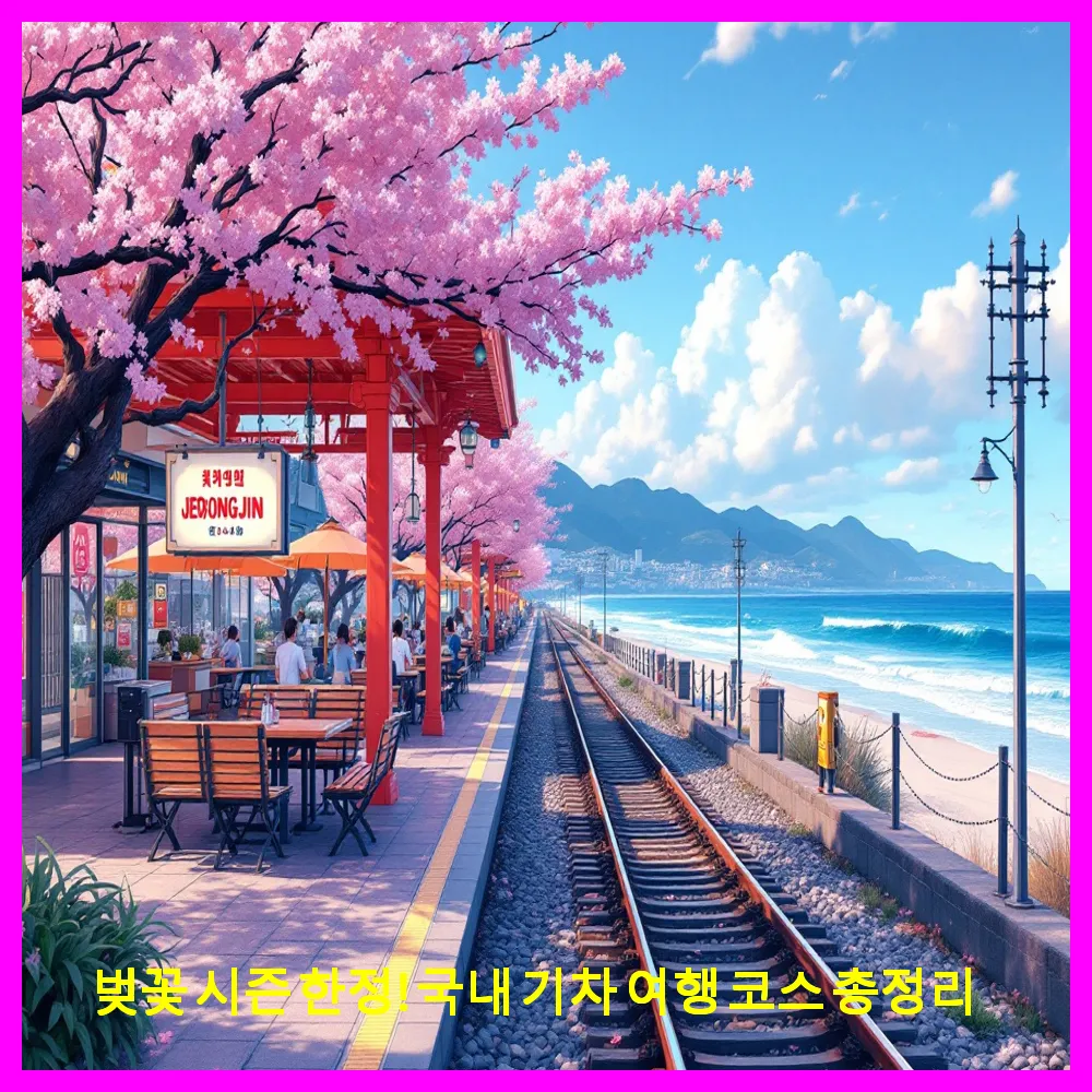 벚꽃 시즌 한정! 국내 기차 여행