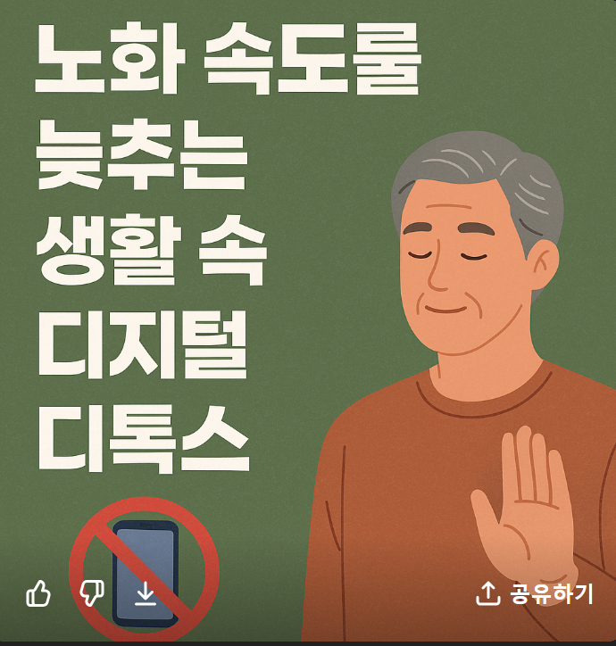 노화 속도를 늦추는 생활 속 디지털 디톡스