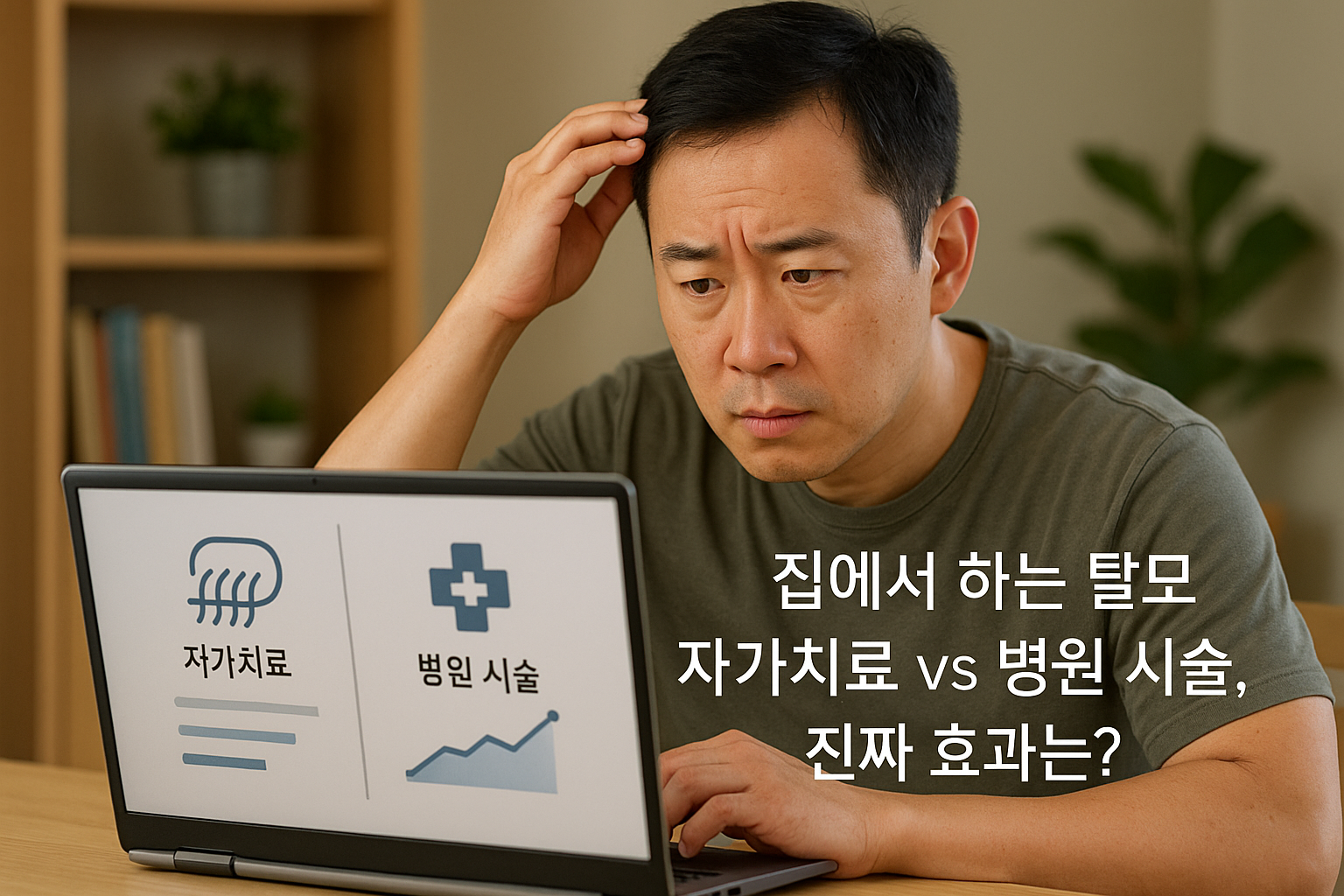 집에서 하는 탈모 자가치료 vs 병원 시술, 진짜 효과는? 관련 이미지