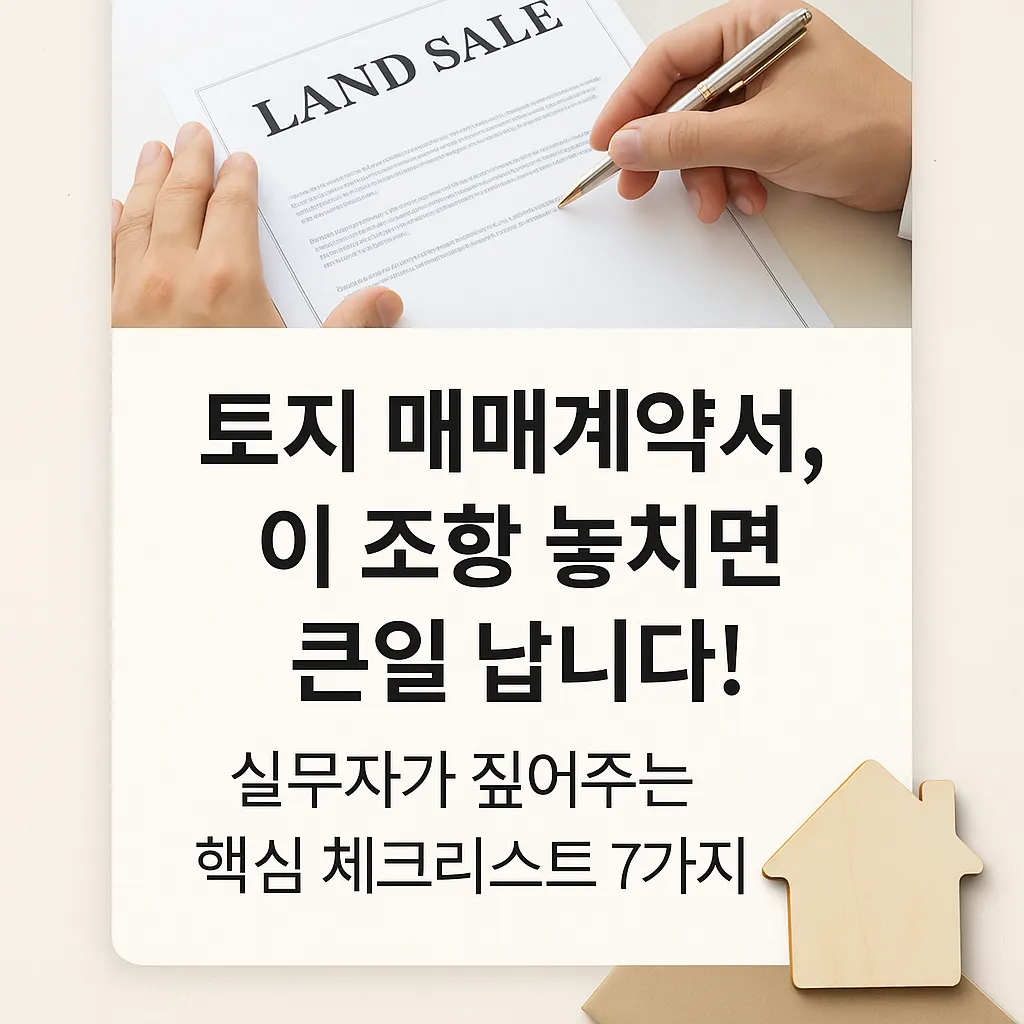 토지_매매계약서,_이_조항_놓치면_큰일_납니다!_실무자가_짚어주는_핵심_체크리스트_7가지”