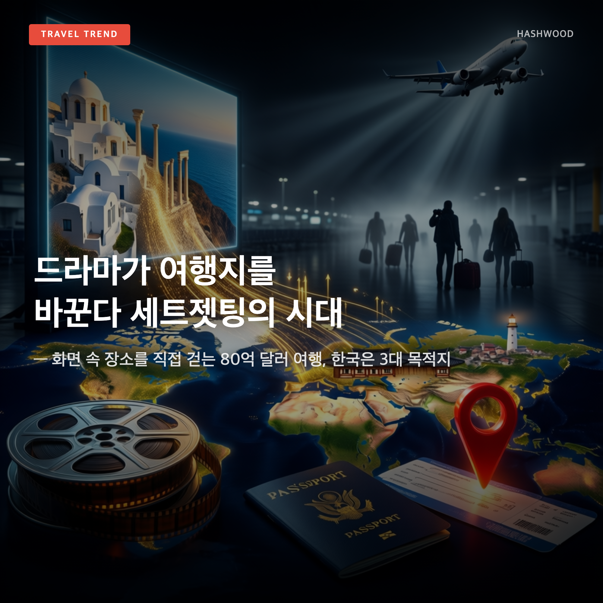 그림: 드라마가 여행지를 바꾼다 세트젯팅의 시대 — — 화면 속 장소를 직접 걷는 80억 달러 여행, 한국은 3대 목적지