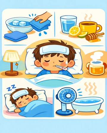 열감기 시 체온 낮추는 방법 설명7