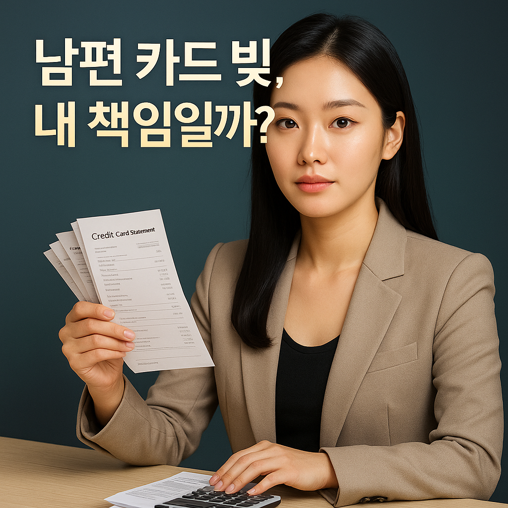 남편 카드빚, 나도 책임져야 하나요? 2025년 가이드
