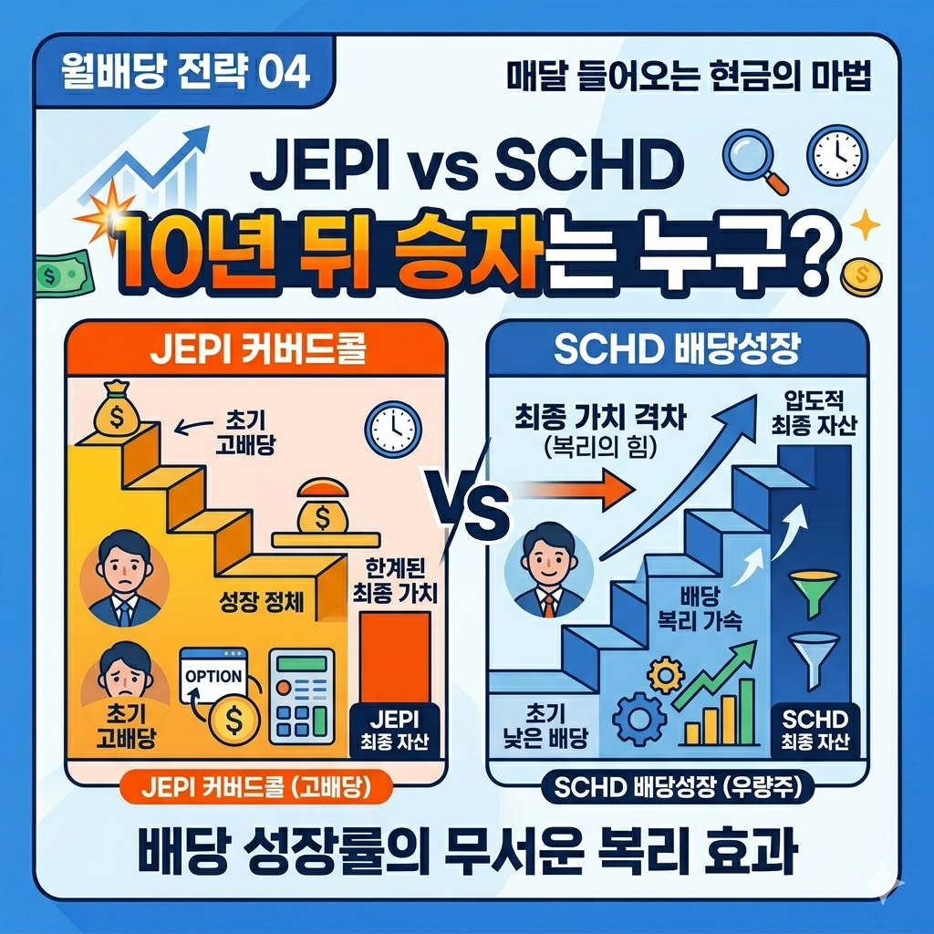 JEPI vs SCHD, 10년 뒤 승자는?