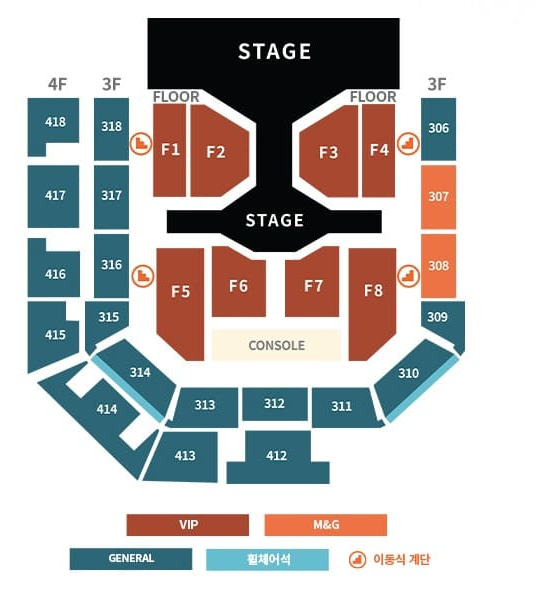르세라핌 콘서트 인천 좌석 배치도
