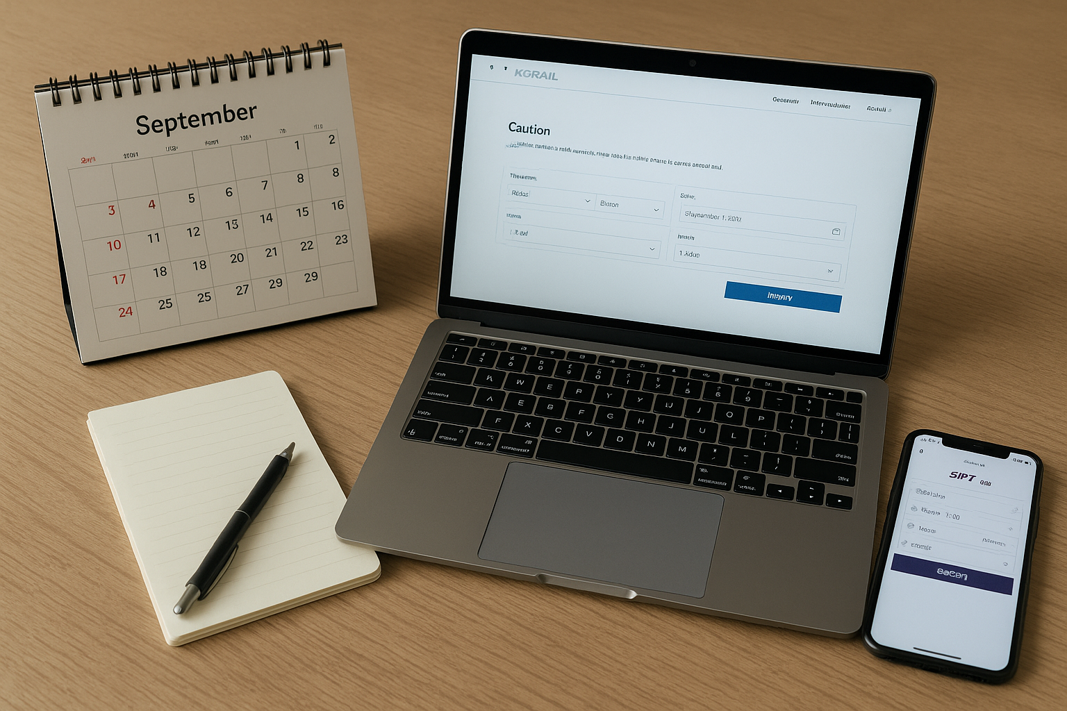 추석 기차표 예약을 준비하는 장면