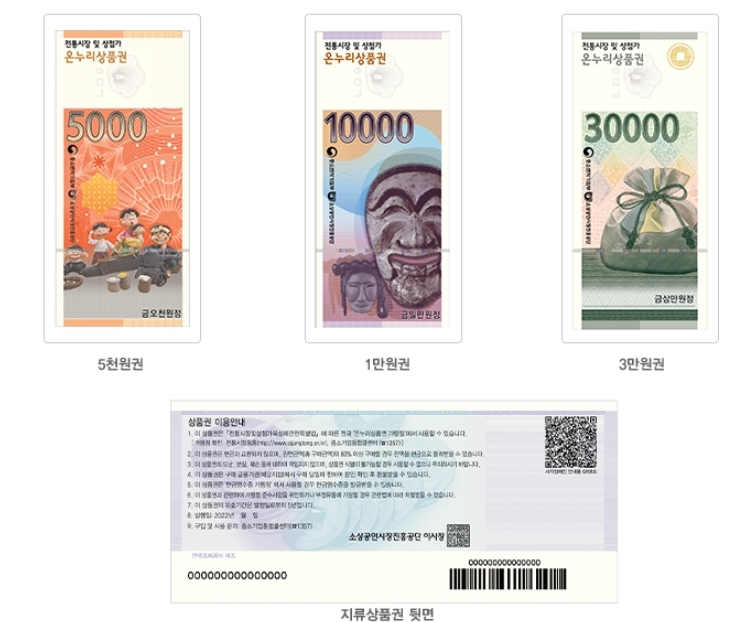 온누리 지류상품권