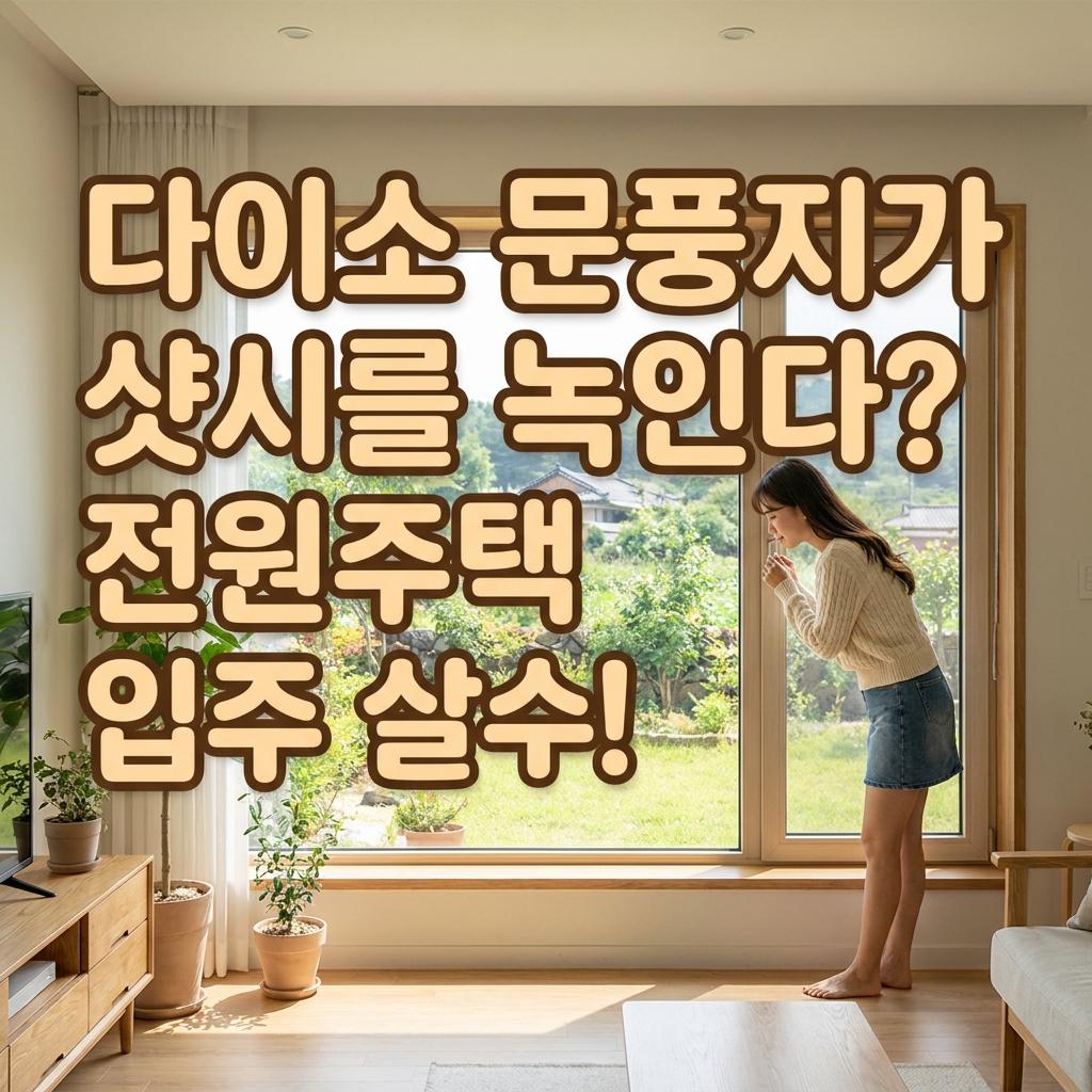 원주 전원주택 틈새막이 문풍지 벌레 막으려다 30평 별장 샷시 망치는 이유와 끈끈이 제거 해결책