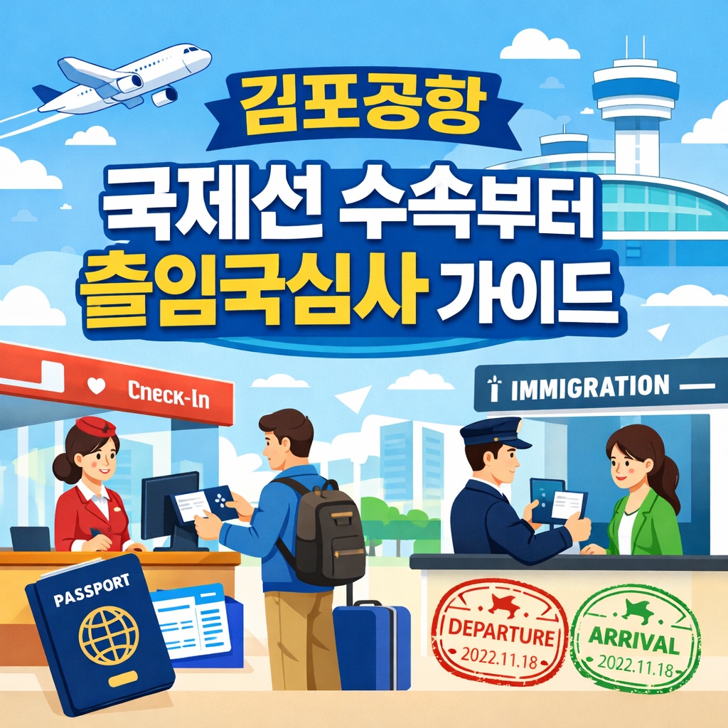김포공항 국제선 수속부터 출입국 심사까지 완벽 가이드