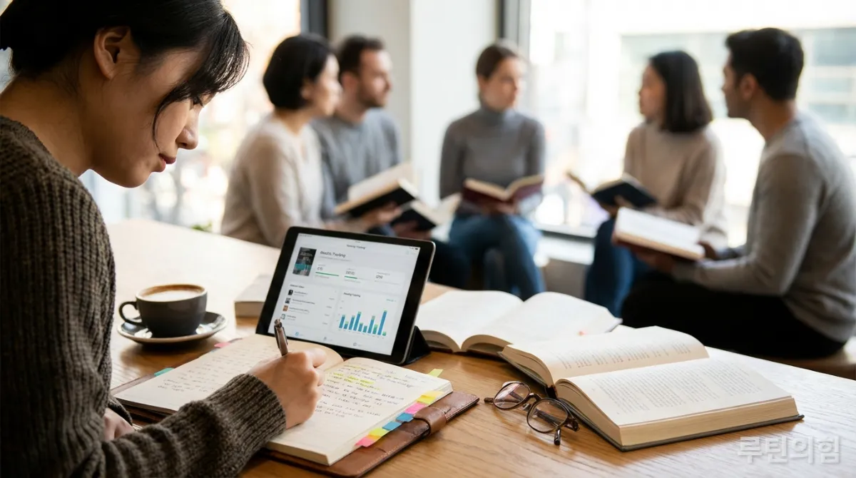 독서 기록을 남기고 독서 모임에 참여하는 한국인