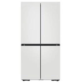 삼성전자 비스포크 4도어 냉장고 메탈 875L 방문설치&#44; 매트 멜로우 화이트&#44; RF84C906B4W