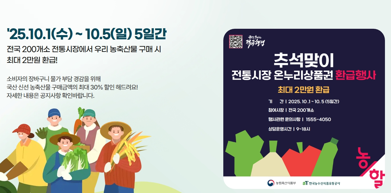 농축산물 할인지원