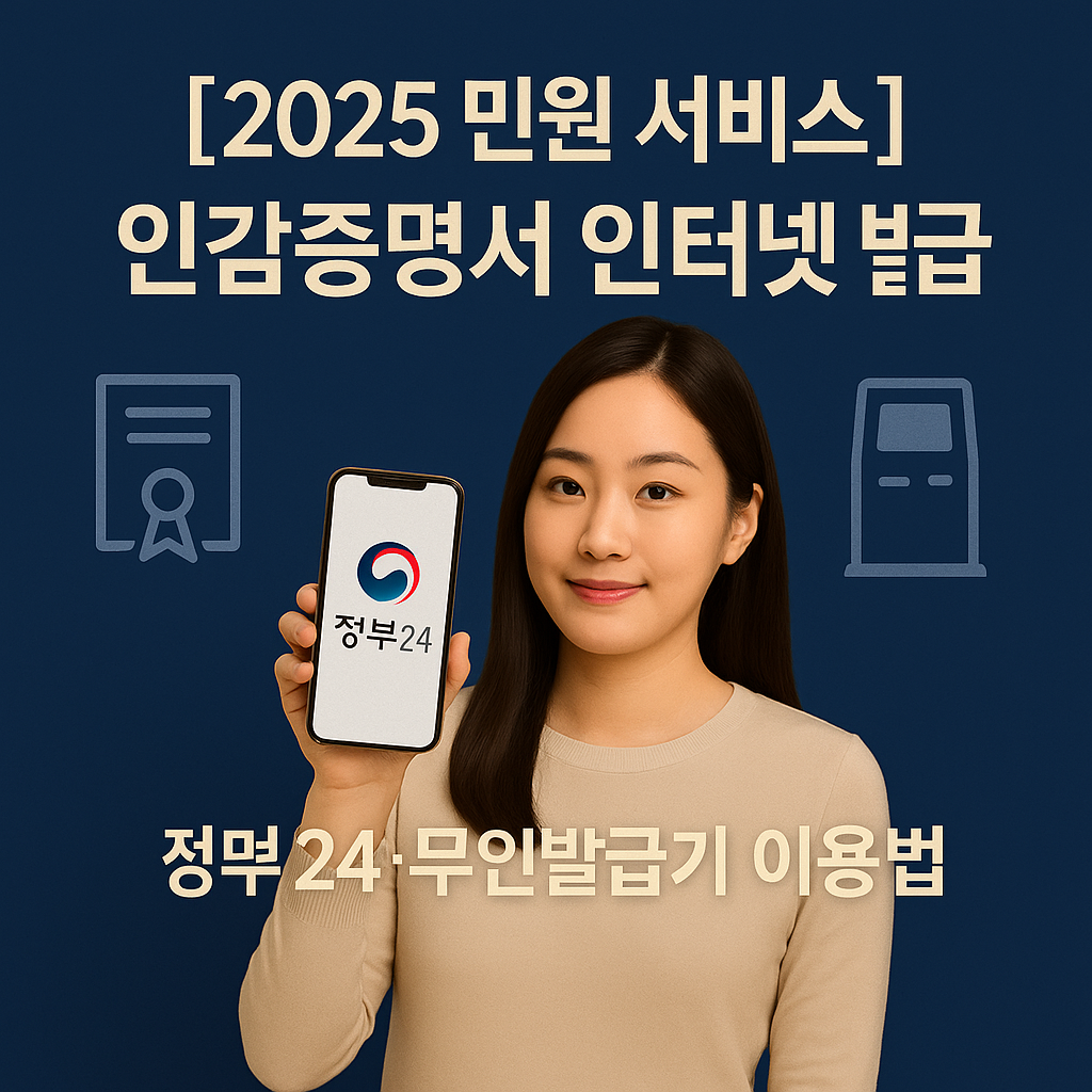 [2025 민원 서비스] 인감증명서 인터넷 발급 ｜ 정부24&middot;무인발급기 이용법