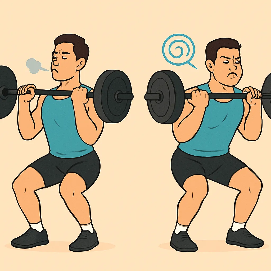 역기를-들-때-올바른-호흡법과-잘못된-호흡법을-비교하여-그-중요성을-보여주는-이미지