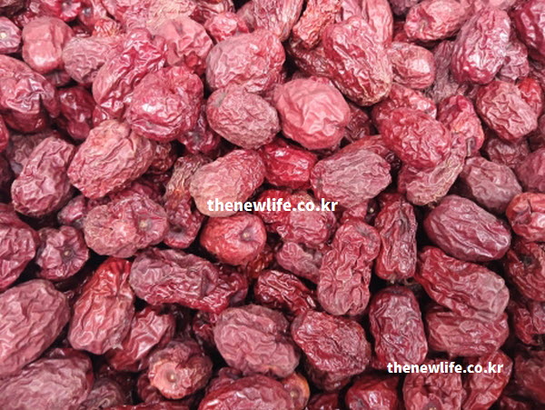 대추 효능의 면역력 강화에 좋은 따뜻한 성질을 가진 대추 실물 사진