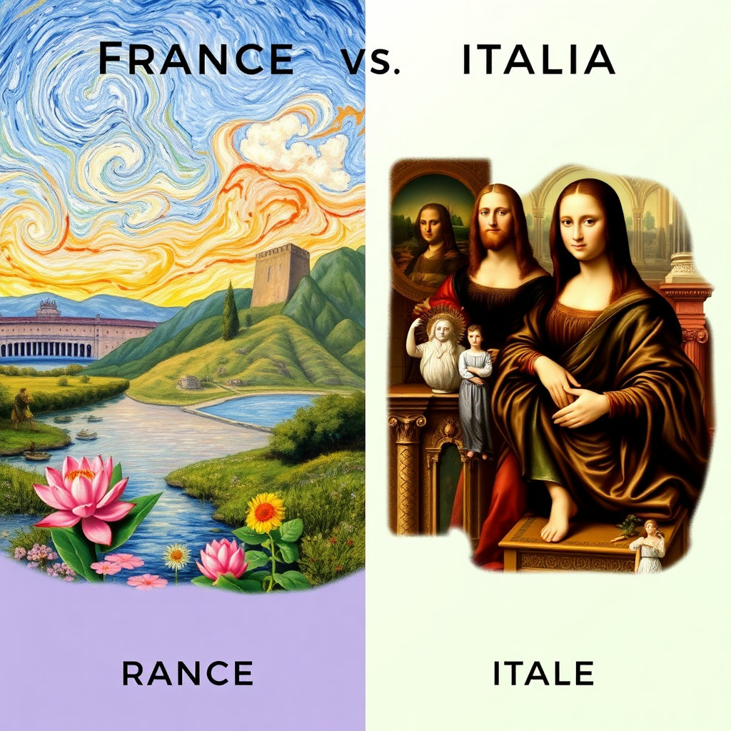 프랑스 vs 이탈리아 화가 비교